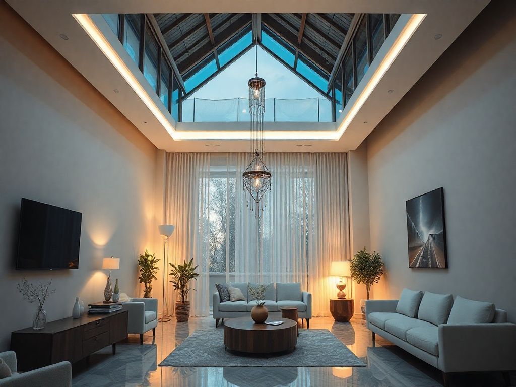 Luminárias decorativas em salas de estar integradas