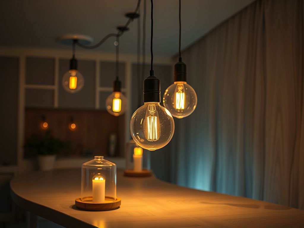 Luminárias embutidas em tetos de gesso decorados