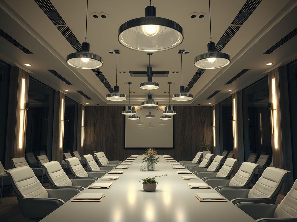 Luminárias para salas de reunião: guia para arquitetos