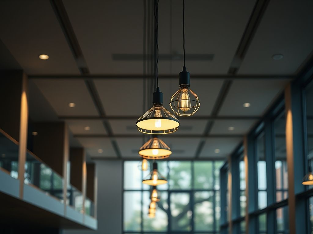 Luminárias pendentes em projetos arquitetônicos contemporâneos