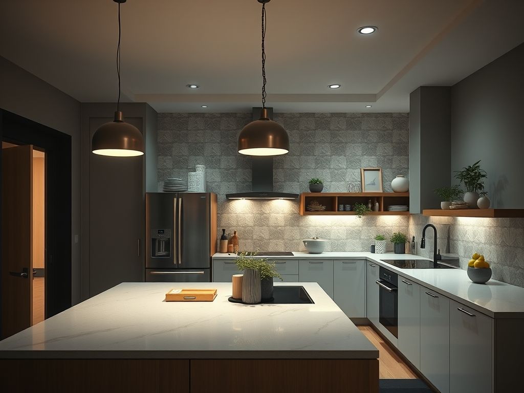 Luminárias técnicas para cozinhas funcionais
