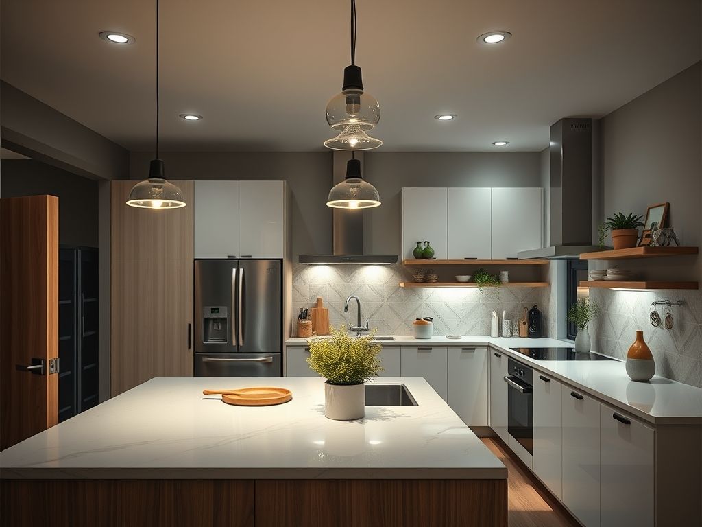 Luminárias técnicas para cozinhas funcionais e modernas
