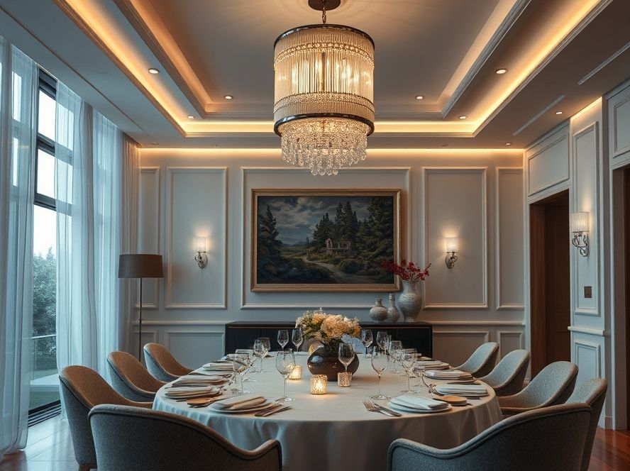 Lustres dourados para decoração elegante