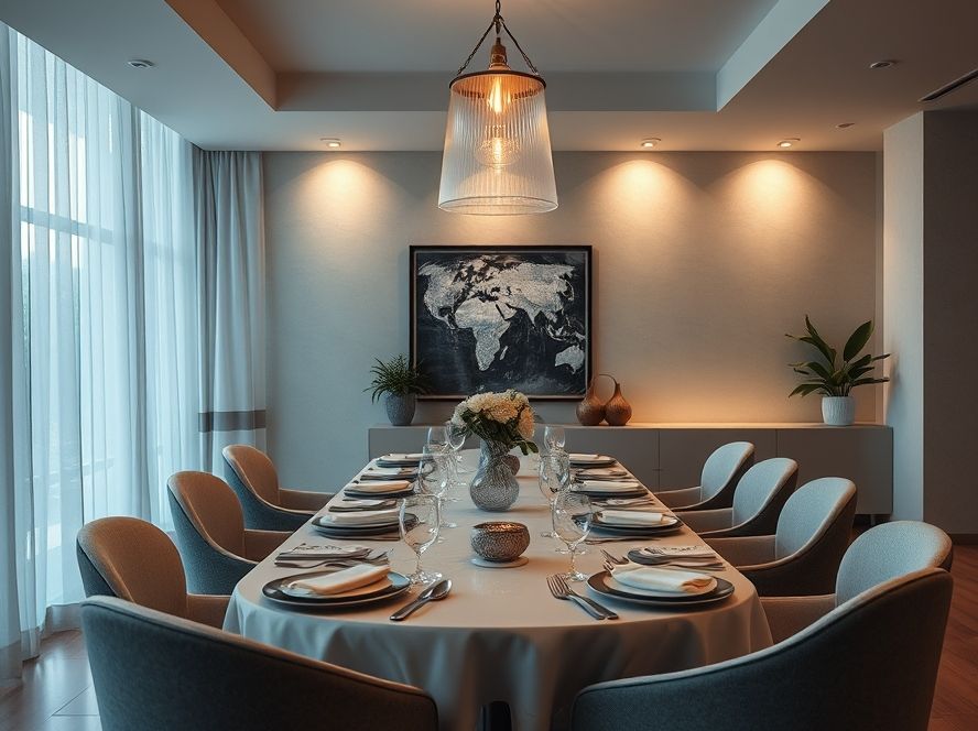 Lustres dourados para mesa de jantar: tendência 2025