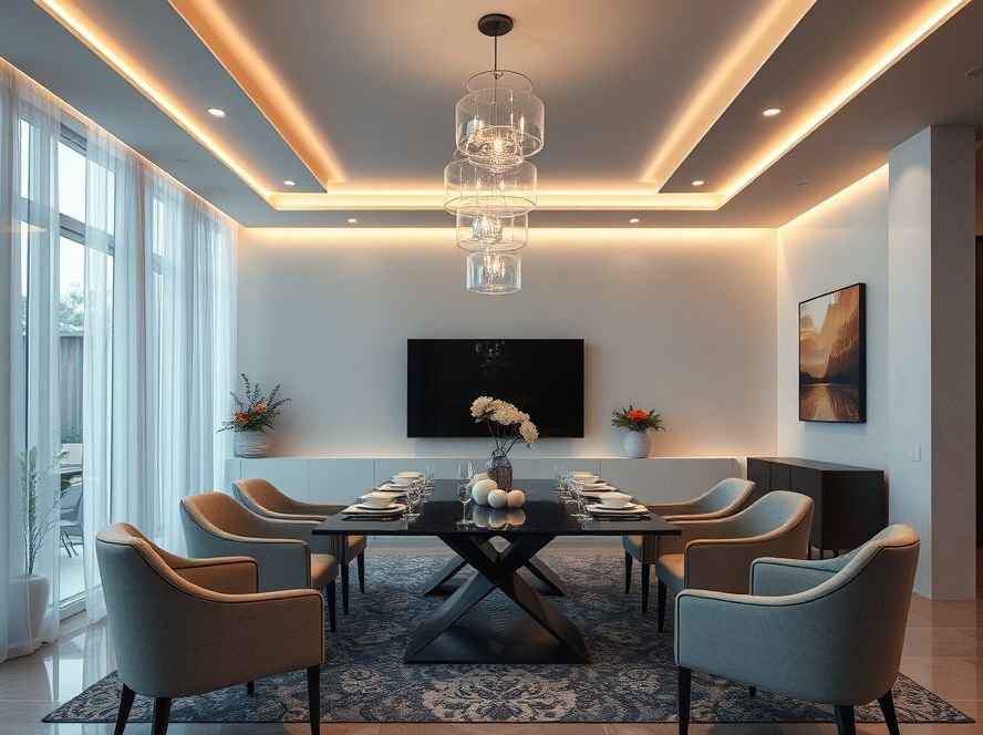 Lustres LED para decoração moderna
