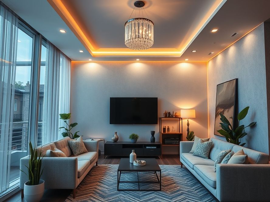 Lustres LED que combinam com decoração escandinava