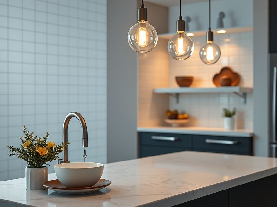 Lustres LED que combinam com utensílios de porcelana