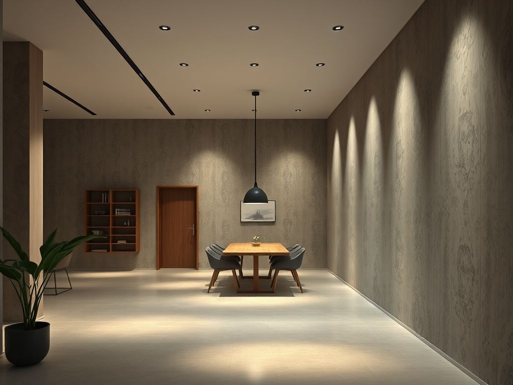 Perfis de LED com difusor em projetos minimalistas