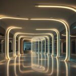 Perfis de LED curvos em sancas criativas