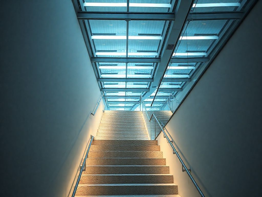 Perfis de LED em escadas: inspiração para designers de interiores