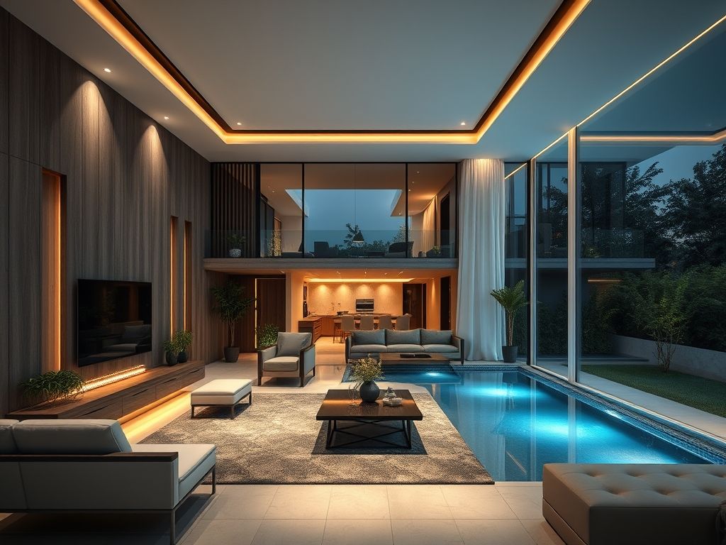 Perfis de LED embutidos: elegância em projetos residenciais