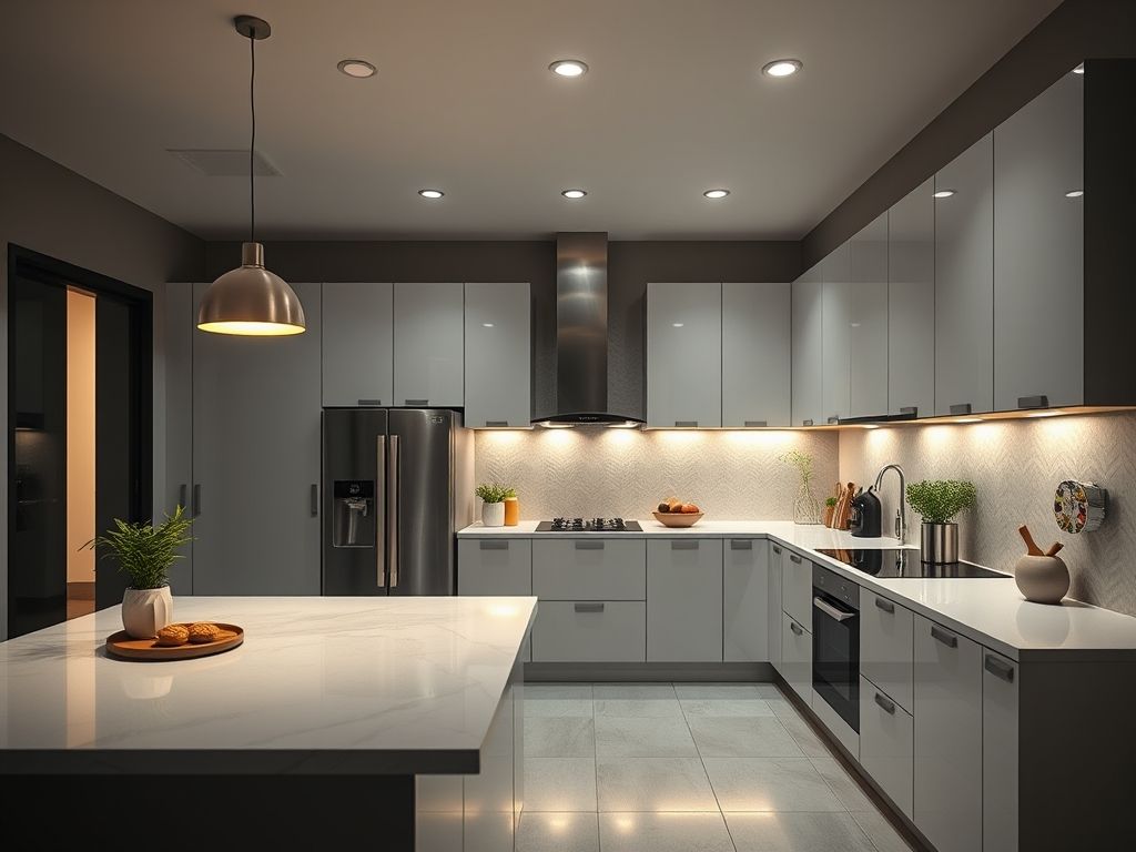 Perfis de LED para cozinhas compactas