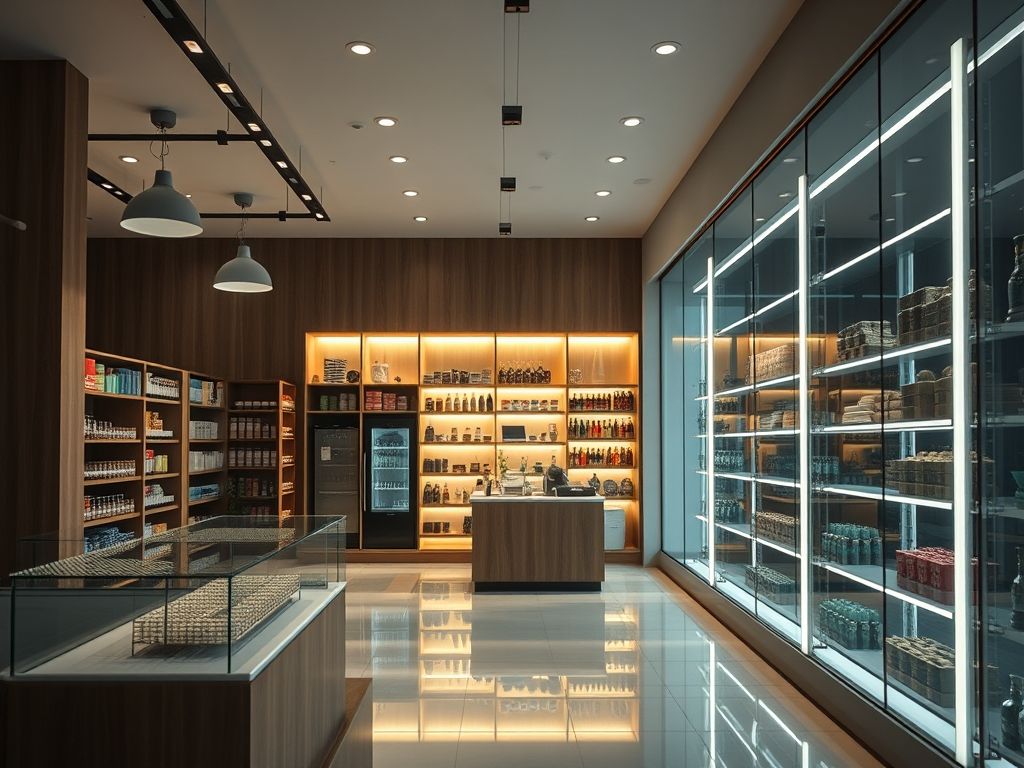 Perfis de LED para lojas: destaque para vitrines e produtos