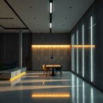 Perfis de LED slim: iluminação discreta em projetos arquitetônicos