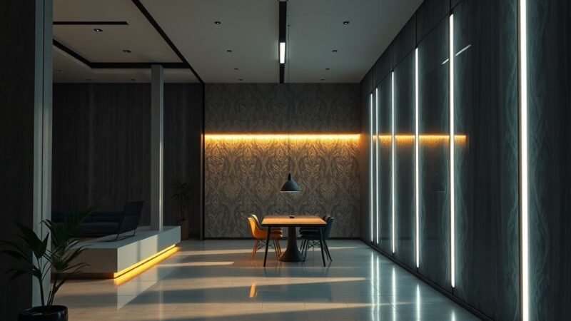 Perfis de LED slim: iluminação discreta e sofisticada