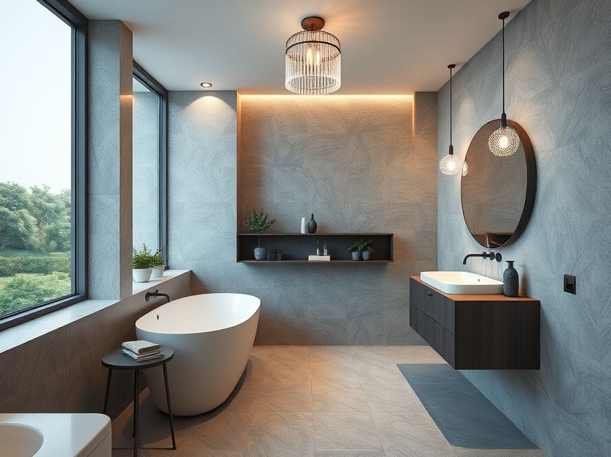 Plafon moderno para banheiro elegante