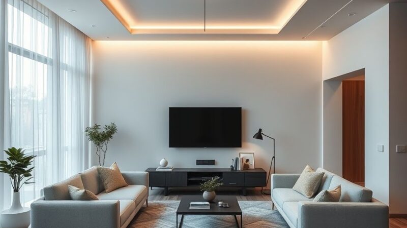 Como usar fitas de LED para destacar sancas, molduras e móveis