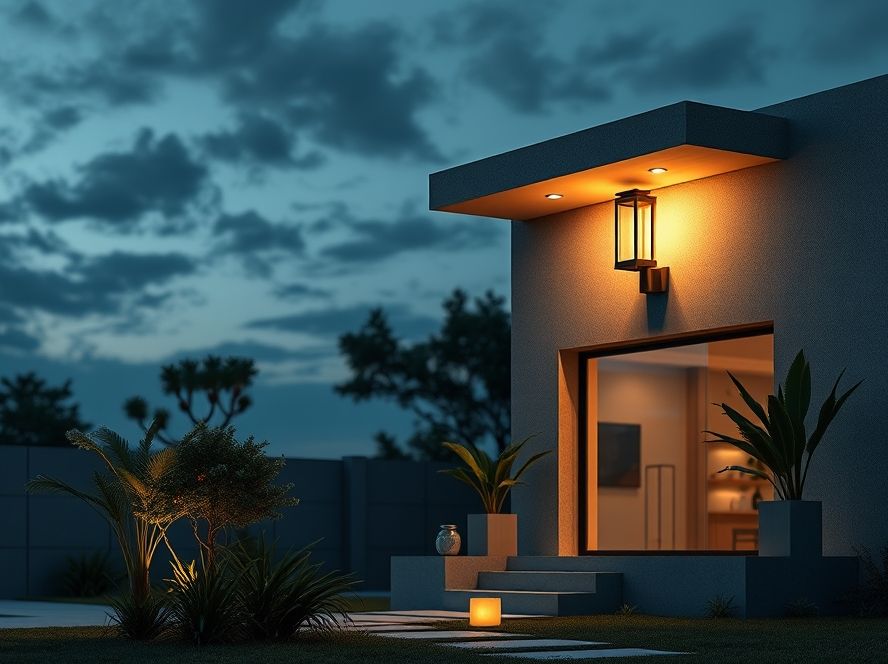 Postinho balizador de LED decorativo