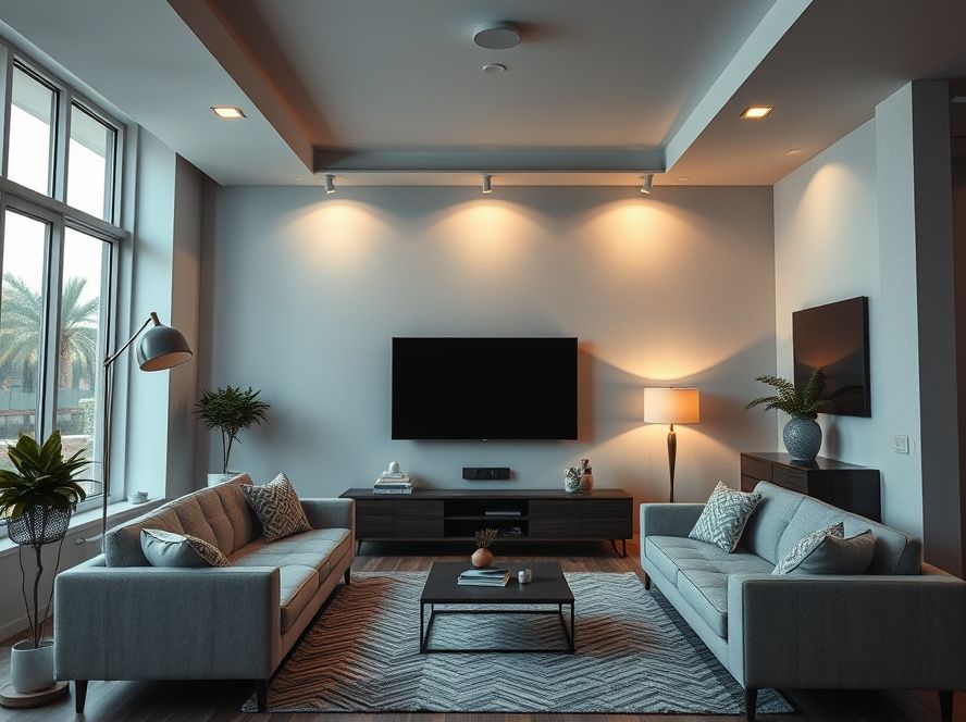 Spot para trilho direcionável para sala de leitura